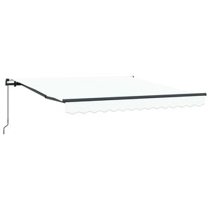 vidaXL Sklopn&aacute; mark&iacute;za Biela 300 x 250 cm Polyester a hlin&iacute;k