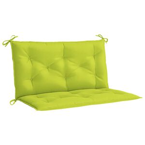 vidaXL Podložka na z&aacute;hradn&uacute; lavicu, jasnozelen&aacute; 100x(50+50)x7cm oxford