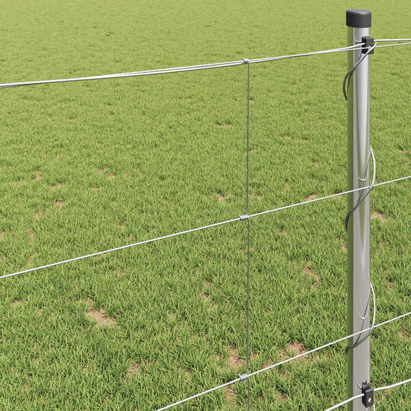 vidaXL Pastiersky plot Strieborná 25 x 1 m Pozinkovaná oceľ