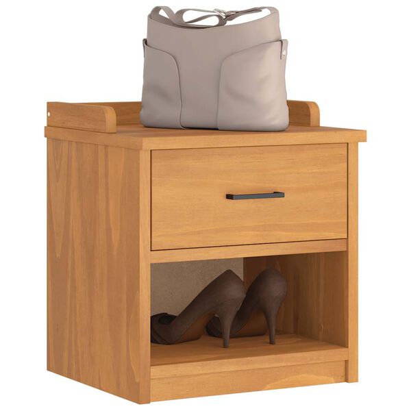 vidaXL Lavica do predsiene SANDNES 45x40x50 cm borovicový masív