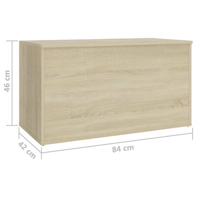 vidaXL Úložná truhlica, dub sonoma 84x42x46 cm, kompozitné drevo