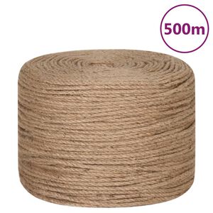 vidaXL Lano zo 100% juty, 6 mm, 500 m