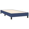 vidaXL Posteľn&yacute; r&aacute;m boxspring s matracom modr&yacute; 90x200 cm l&aacute;tka