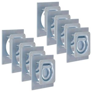 vidaXL Kotviaca miska pre pr&iacute;vesn&yacute; voz&iacute;k, 8 ks, pozinkovan&aacute; oceľ, 2000 kg