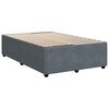 vidaXL Boxspring posteľ s matracom, tmavosiv&aacute; 120x190 cm, zamat