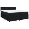 vidaXL Posteľn&yacute; r&aacute;m boxspring s matracom čierny 180x200 cm zamat