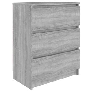 vidaXL Komoda siv&yacute; dub sonoma 60x35x76 cm spracovan&eacute; drevo