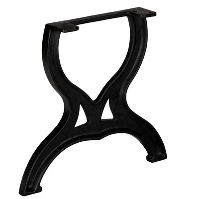 vidaXL Stolové nohy na konferenčný stolík 2 ks, rám v tvare X, liatina