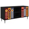 vidaXL TV skrinka ESSEN 102 x 33 x 51 cm Čierny dub Kompozitn&eacute; drevo