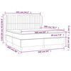 vidaXL Posteľn&yacute; r&aacute;m boxspring s matracom kr&eacute;mov&yacute; 160x200 cm l&aacute;tka