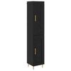 vidaXL Highboard 2 ks Čierny dub 34,5 x 34 x 180 cm Kompozitn&eacute; drevo