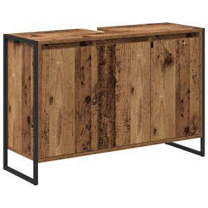 vidaXL K&uacute;peľňov&aacute; skriňa Star&eacute; drevo 90 x 30 x 60 cm Kompozitn&eacute; drevo