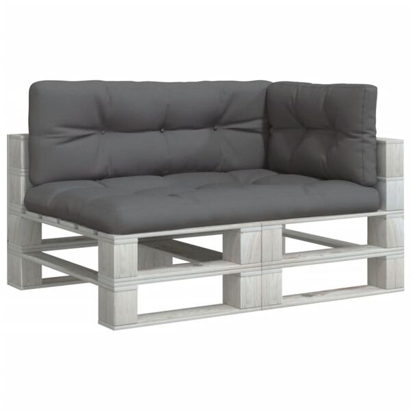 vidaXL Podložky na paletov&yacute; n&aacute;bytok 3 ks, antracitov&eacute;, l&aacute;tka