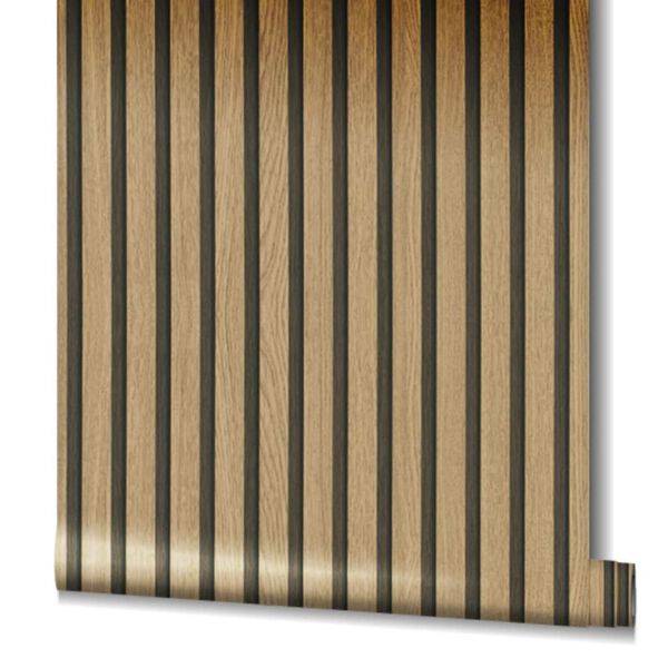 Noordwand Tapeta Botanica Wooden Slats hnedá a dubová