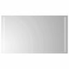 vidaXL Zrkadlo do k&uacute;peľne s LED Priehľadn&aacute; 70 x 40 cm tvrden&eacute; sklo