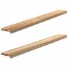 vidaXL Okenn&yacute; parapet 2 ks 140x15x2 cm neo&scaron;etren&yacute; dubov&yacute; mas&iacute;v
