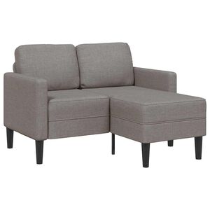 vidaXL 2-miestna pohovka s leňo&scaron;kou v tvare L taupe l&aacute;tka 125 cm