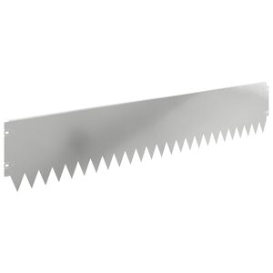 vidaXL Obrubn&iacute;k tr&aacute;vnika 30 ks 103 x 20 cm Oceľ Strieborn&aacute;