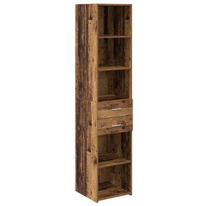 vidaXL Highboard Star&eacute; drevo 40 x 42,5 x 185 cm Kompozitn&eacute; drevo