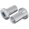 vidaXL Z&aacute;mkov&aacute; matica 2 ks Niklov&aacute; M6 x 15 mm Oceľ
