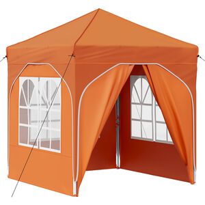 vidaXL Pr&iacute;stre&scaron;ok na p&aacute;rty 192 x 192 x 245 cm Oranžov&aacute;