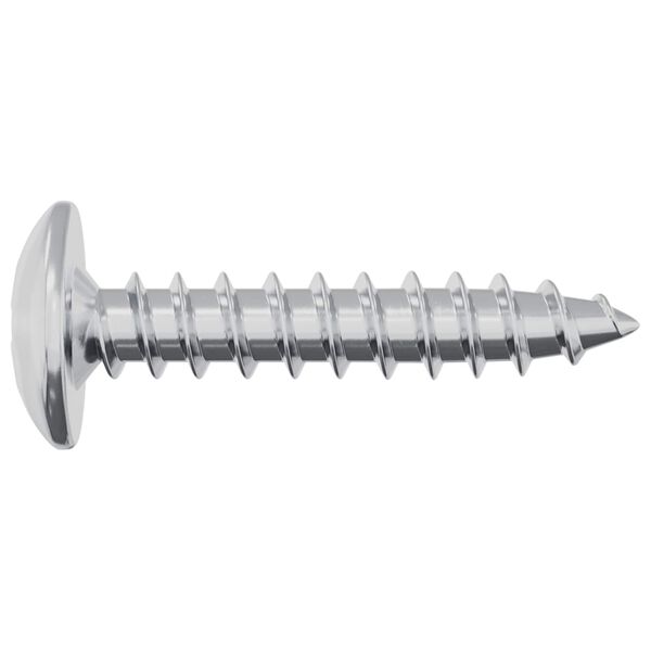 vidaXL Samorezn&yacute; skrutkov&yacute; klinc 12 pcs Zinkovan&yacute; 4 x 20 mm Oceľ