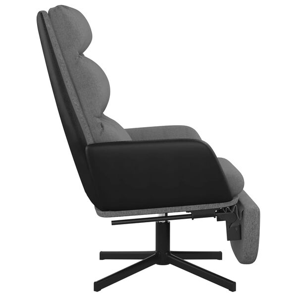 vidaXL Relaxačn&eacute; kreslo s podnožkou bledosiv&eacute; l&aacute;tka