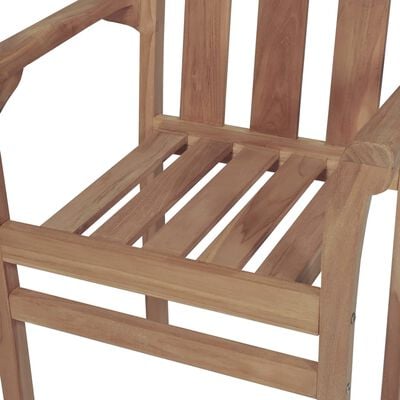 vidaXL Záhradné stoličky 2 ks antracitové podložky teakový masív