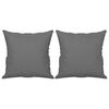 vidaXL 2-miestna pohovka s vankúšmi tmavosivá 120 cm mikrovlákno