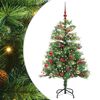 vidaXL Umel&yacute; vianočn&yacute; stromček Zelen&aacute; 150 cm PVC a kov