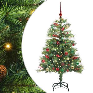 vidaXL Umel&yacute; vianočn&yacute; stromček Zelen&aacute; 150 cm PVC a kov