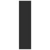 vidaXL Šatník, čierny 100x50x200 cm, kompozitné drevo