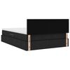 vidaXL Postel s &uacute;ložn&yacute;m prostorem a LED svetlom Čierna 140 x 200 cm