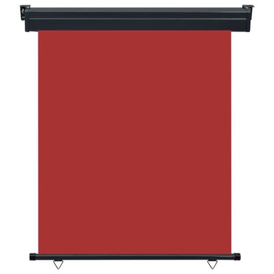 vidaXL Bočná markíza na balkón 140x250 cm, červená