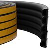 vidaXL Samolepiaca tesniaca p&aacute;ska na okno Čierna 12 x 10 mm 25 m