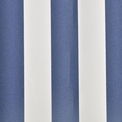 vidaXL Tieniaca plachta na markízu, modro biela 6x3 m (bez rámu)
