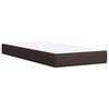 vidaXL Boxspring posteľ s matracom tmavohned&aacute; 90x190 cm l&aacute;tka