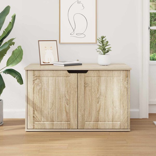 vidaXL Mačka Dom Sonoma 85 x 55 x 50,5 cm Kompozitn&eacute; drevo