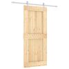 vidaXL Posuvn&eacute; dvere Pr&iacute;rodn&aacute; a biela 90 x 210 cm