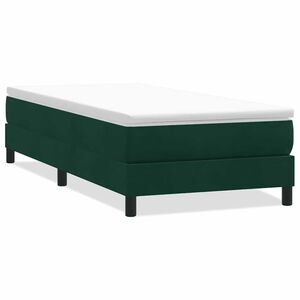 vidaXL Box Spring Posteľ bez matraca Tmavo zelen&aacute; 80x210 cm Zamat