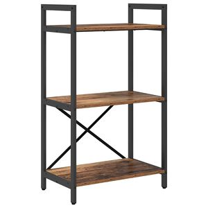 vidaXL Reg&aacute;l na knihy 3 &uacute;rovn&iacute; 56 x 34 x 96 cm Kompozitn&eacute; drevo