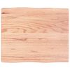 vidaXL Stolov&aacute; doska svetlohned&aacute; 60x50x(2-4)cm o&scaron;etren&yacute; mas&iacute;v hrany