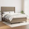 vidaXL Boxspring posteľ s matracom sivohned&yacute; 140x190 cm l&aacute;tka