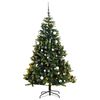 vidaXL Umel&yacute; v&yacute;klopn&yacute; vianočn&yacute; stromček 300 LED a sada g&uacute;ľ 180 cm