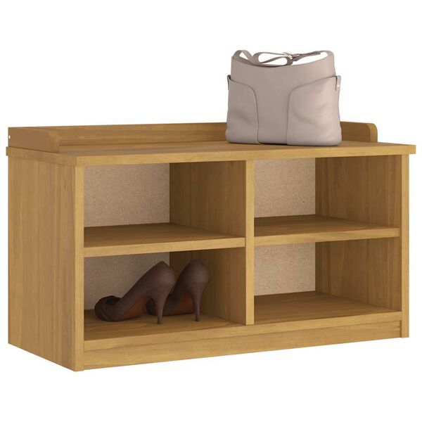 vidaXL Lavica do predsiene SANDNES 87x40x50 cm borovicový masív