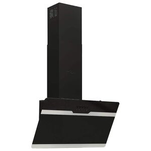 vidaXL N&aacute;stenn&yacute; digestor 60 cm oceľ a tvrden&eacute; sklo čierny