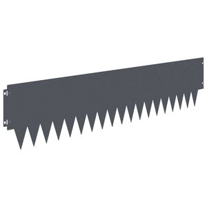 vidaXL Obrubn&iacute;k tr&aacute;vnika 30 ks 103 x 25 cm Oceľ Antracitov&aacute;