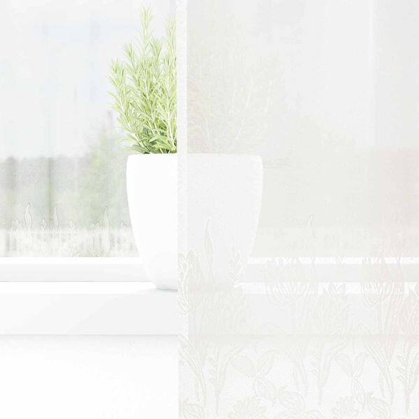 vidaXL Čipkov&aacute; z&aacute;clona so z&aacute;clonami Biela 300 x 245 cm Polyester