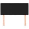 vidaXL Čelo postele čierne 80x5x78/88 cm látka