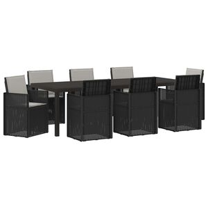 vidaXL Z&aacute;hradn&yacute; jed&aacute;lensk&yacute; set 9 ks Antracitov&aacute; a svetlosiv&aacute; PP